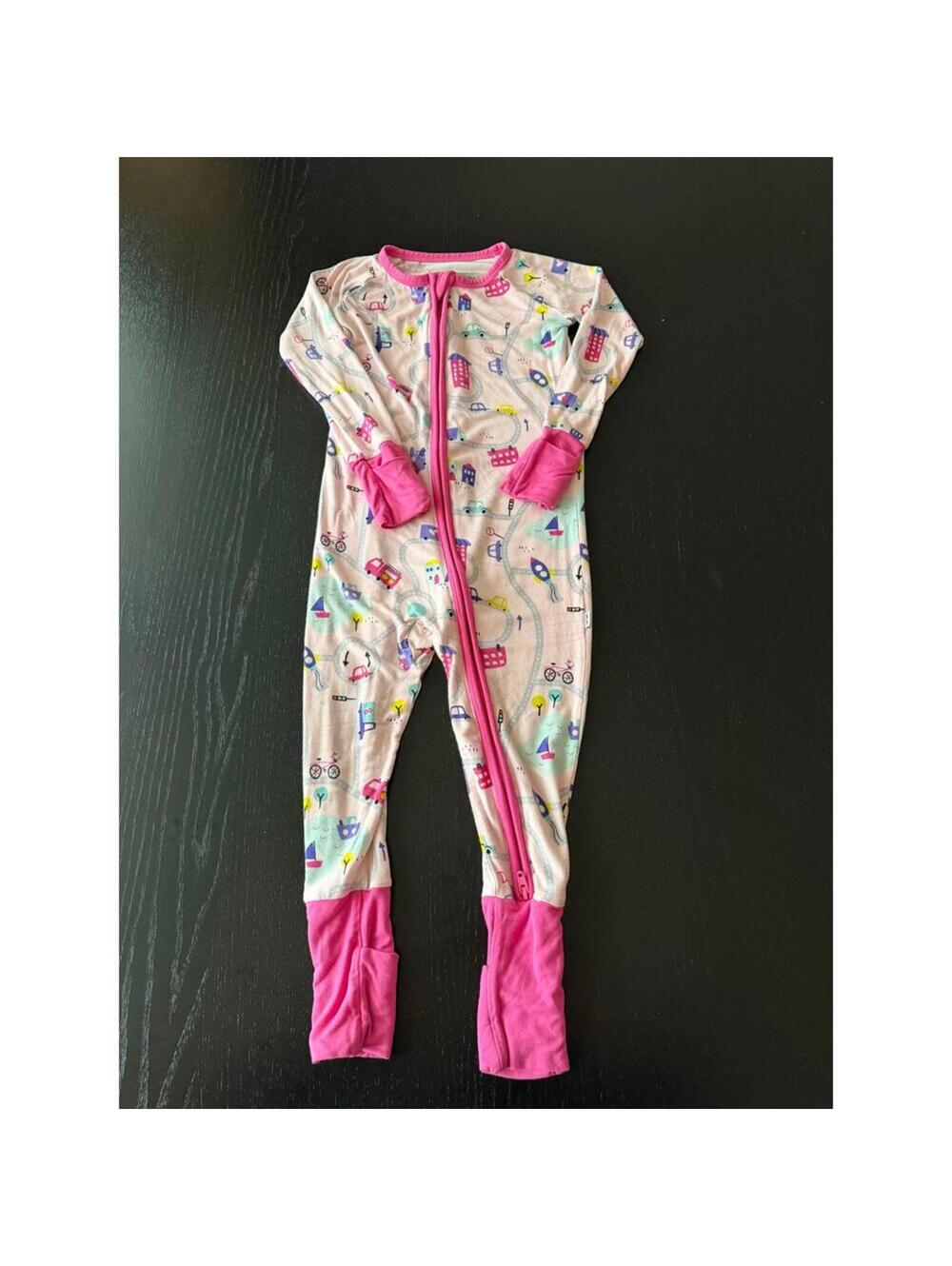 Little Sleepies 12-18 Months Bamboo Spandex Footed Pajamas